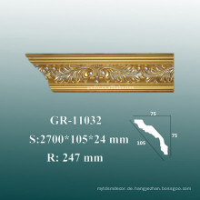 European Style Dekorative Wasserdichte PU Cornice Crown Molding